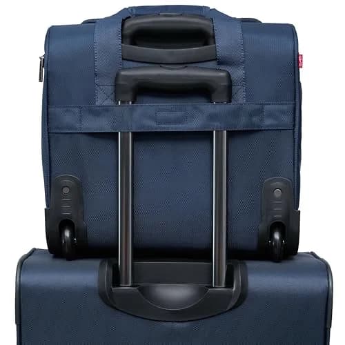 TPRC 15" Smart Underseat Carry-On Luggage with USB Charging Port, Navy Blue | Compact Airline-Approved Travel Bag thumbnail 6