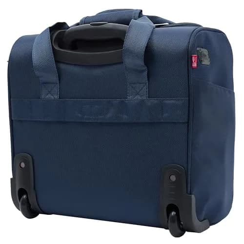 TPRC 15" Smart Underseat Carry-On Luggage with USB Charging Port, Navy Blue | Compact Airline-Approved Travel Bag thumbnail 7