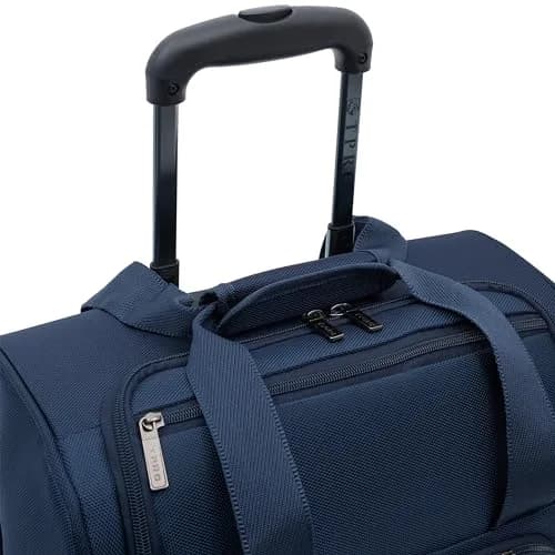 TPRC 15" Smart Underseat Carry-On Luggage with USB Charging Port, Navy Blue | Compact Airline-Approved Travel Bag thumbnail 3
