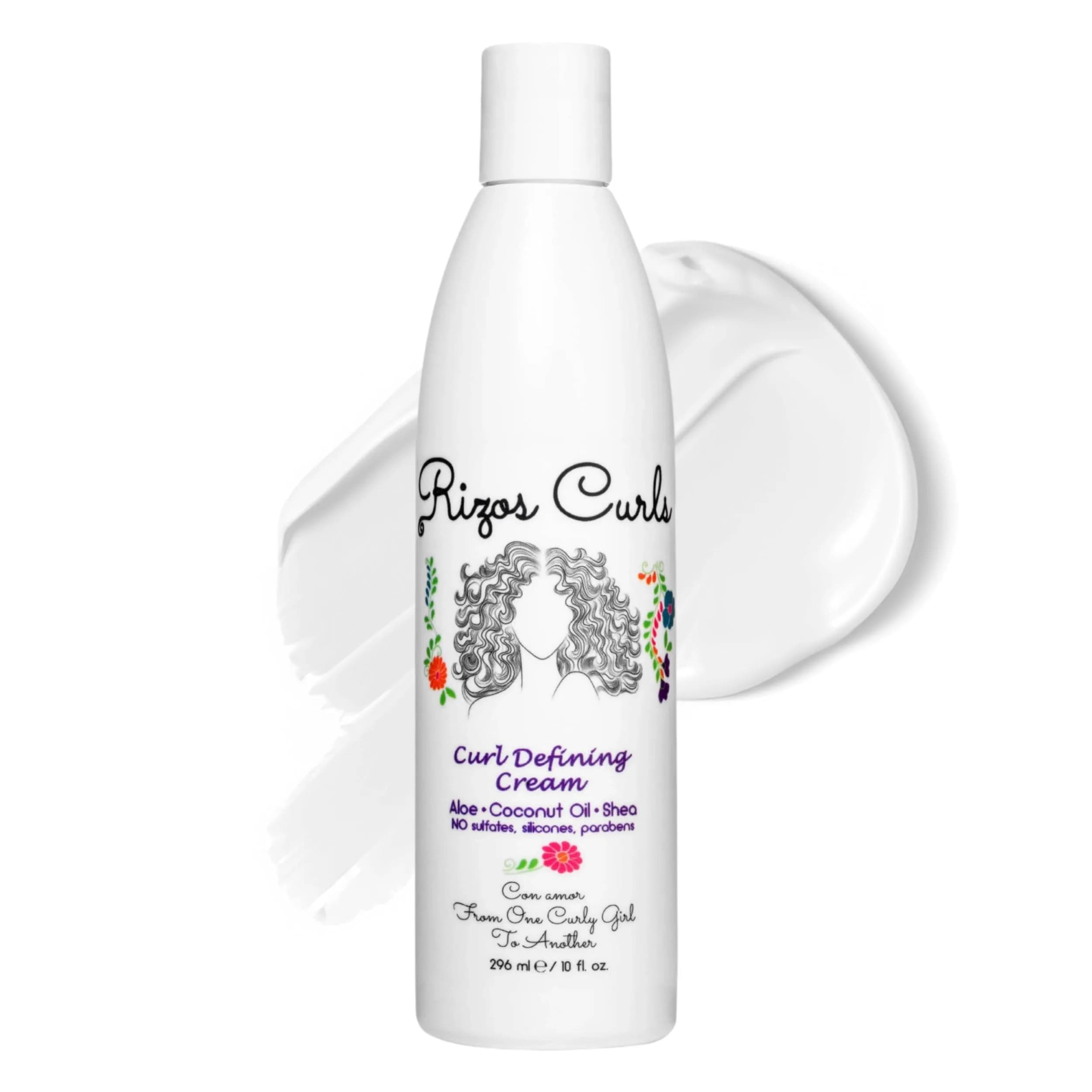 Rizos Curls Curl Defining Cream for Wavy, Curly, Coily Hair – Frizz Control, Defines, Softens, Moisturizes, Adds Shine for 1a–4c Hair Types – Sulfate & Paraben — Curl Cream