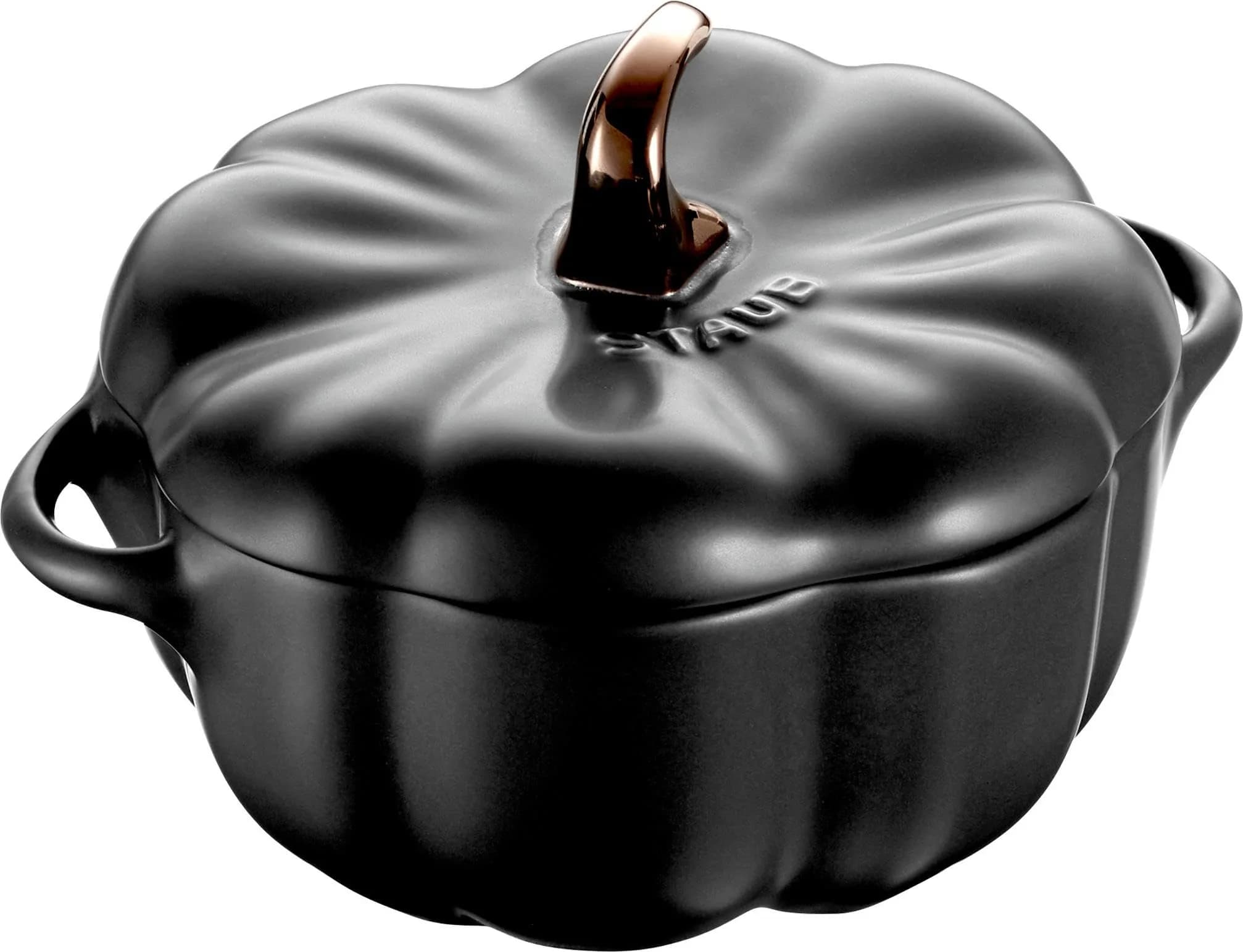 STAUB Ceramic 0.5-qt Petite Ceramic Pumpkin | Oven & Stove Safe up to 572°F, Decorative Pumpkin Dish