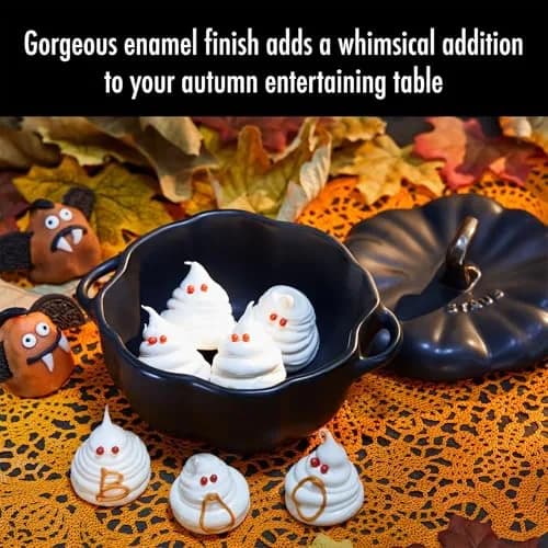 STAUB Ceramic 0.5-qt Petite Ceramic Pumpkin | Oven & Stove Safe up to 572°F, Decorative Pumpkin Dish thumbnail 4