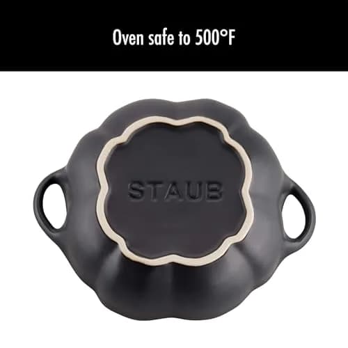 STAUB Ceramic 0.5-qt Petite Ceramic Pumpkin | Oven & Stove Safe up to 572°F, Decorative Pumpkin Dish thumbnail 8
