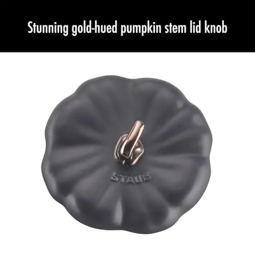 STAUB Ceramic 0.5-qt Petite Ceramic Pumpkin | Oven & Stove Safe up to 572°F, Decorative Pumpkin Dish thumbnail 9