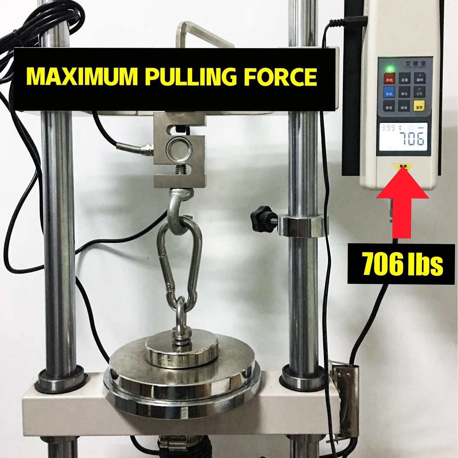 DIYMAG Fishing Magnet with Countersunk Hole 75mm (2.95") 650 LBS Pulling Force | Heavy Duty Neodymium Rare Earth Magnet for Lifting and Retrieval - view 8