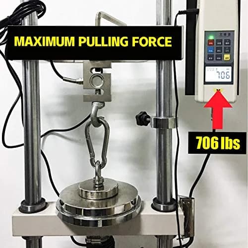 DIYMAG Fishing Magnet with Countersunk Hole 75mm (2.95") 650 LBS Pulling Force | Heavy Duty Neodymium Rare Earth Magnet for Lifting and Retrieval thumbnail 8