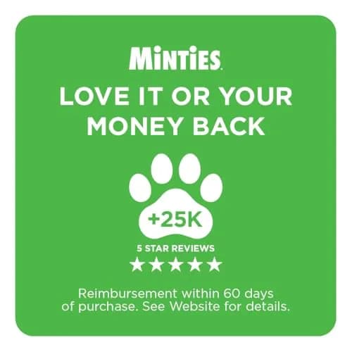 Minties Salmon Flavored Dental Treats for Cats 70.87g (2.5oz) | Freshens Breath & Controls Tartar thumbnail 7