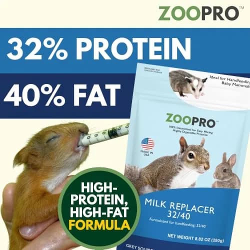 Exotic Nutrition ZooPro Milk Replacer Powder 250g (8.8 oz) | For Baby Squirrels, Rabbits, Opossums, Raccoons thumbnail 2