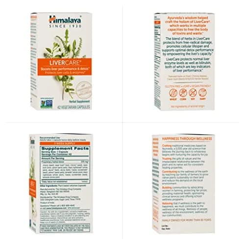 Himalaya LiverCare Herbal Liver Support Supplement 375 mg (42 Count) | Promotes Detox & Waste Elimination thumbnail 6