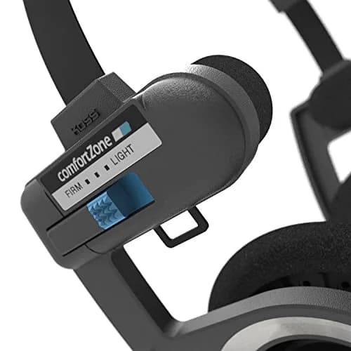 Koss Porta Pro with Microphone and Remote On-Ear Headphones | Wired Plug, Black/Silver thumbnail 2