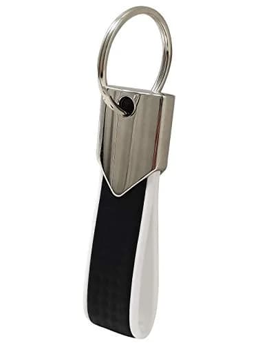 Abarth Official Key Ring, White Carbon | Authentic Sporty Car Accessory thumbnail 2