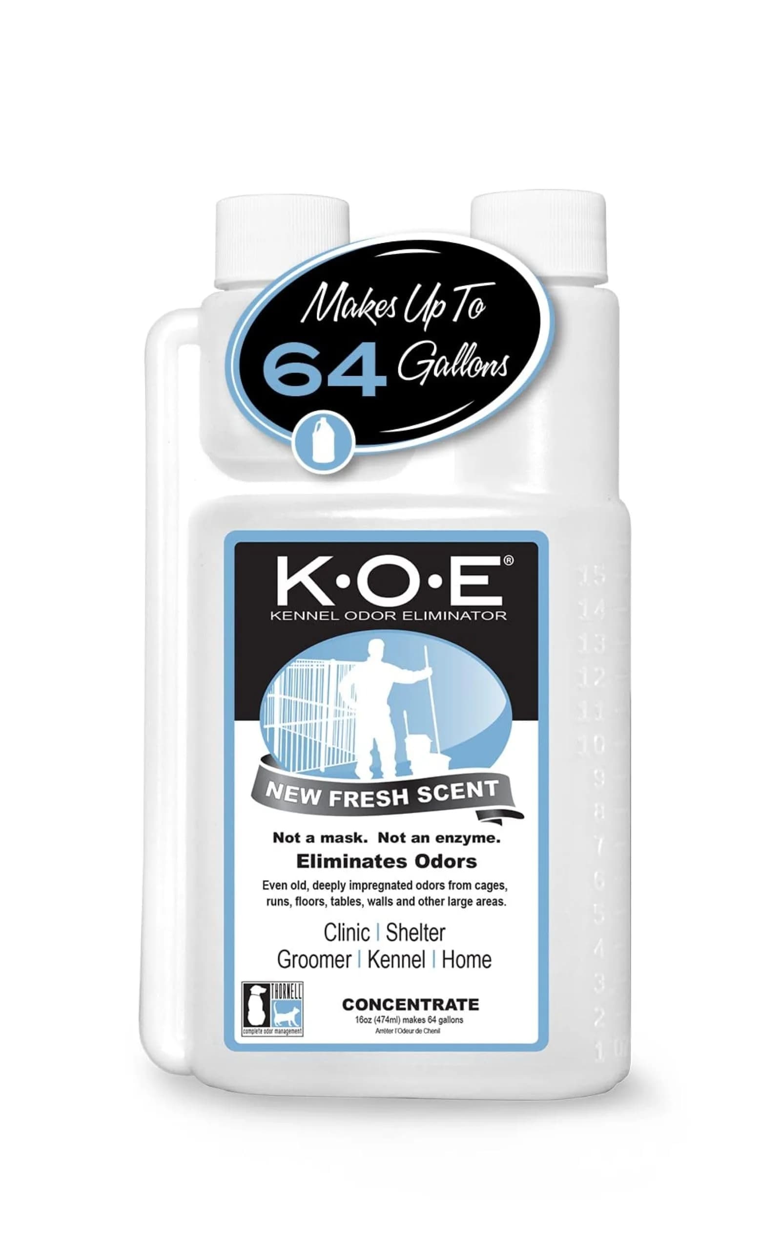Odorcide K.O.E. Kennel Odor Eliminator Concentrate 480ml (16 Fl Oz) | Professional Strength Odor Neutralizer - main product image