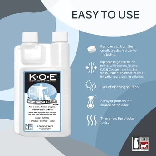 Odorcide K.O.E. Kennel Odor Eliminator Concentrate 480ml (16 Fl Oz) | Professional Strength Odor Neutralizer thumbnail 2