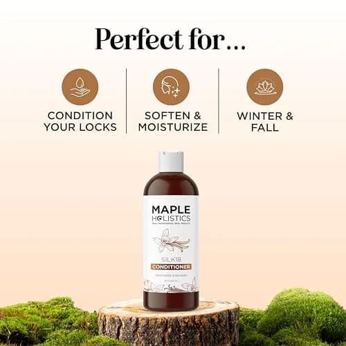 Maple Holistics Silk18 Conditioner for Damaged Hair - 473ml (16 Fl Oz) | Deeply Moisturizing for Dry, Curly, Frizzy Hair thumbnail 2