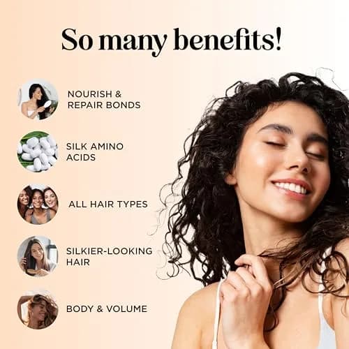 Maple Holistics Silk18 Conditioner for Damaged Hair - 473ml (16 Fl Oz) | Deeply Moisturizing for Dry, Curly, Frizzy Hair thumbnail 3