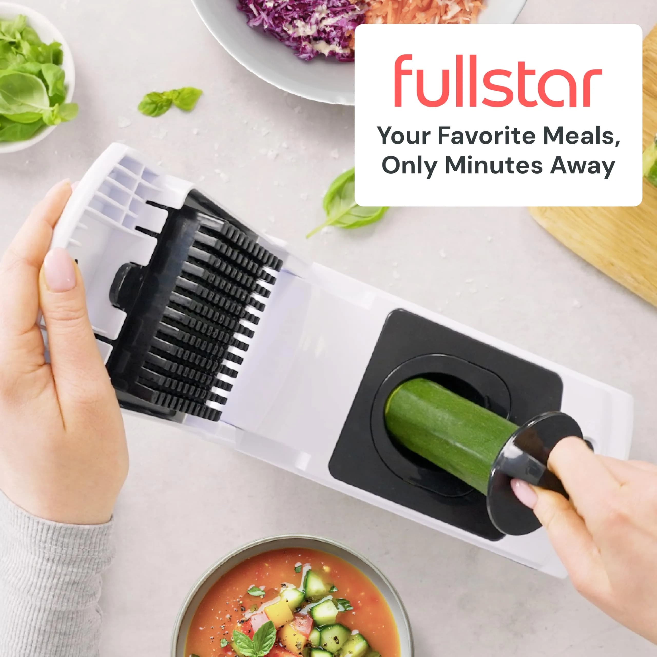 Fullstar Pro Original Vegetable Chopper & Spiralizer 1.2L (4 Cups) | Fast & Safe Kitchen Prep - view 9