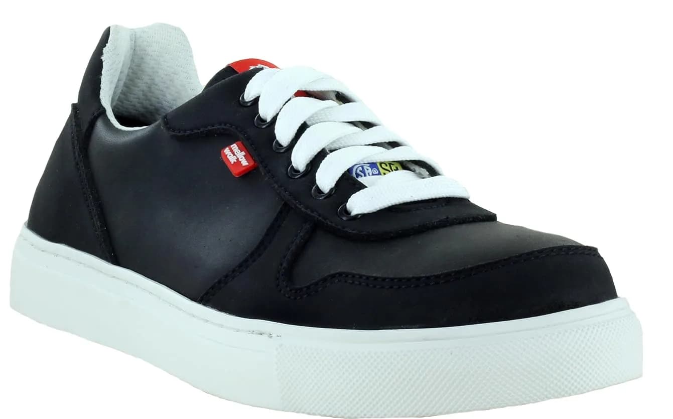 Mellow Walk Women's Jessica Safety Shoe Black | Steel Toe, Waterproof, E Width, 8.5 US
