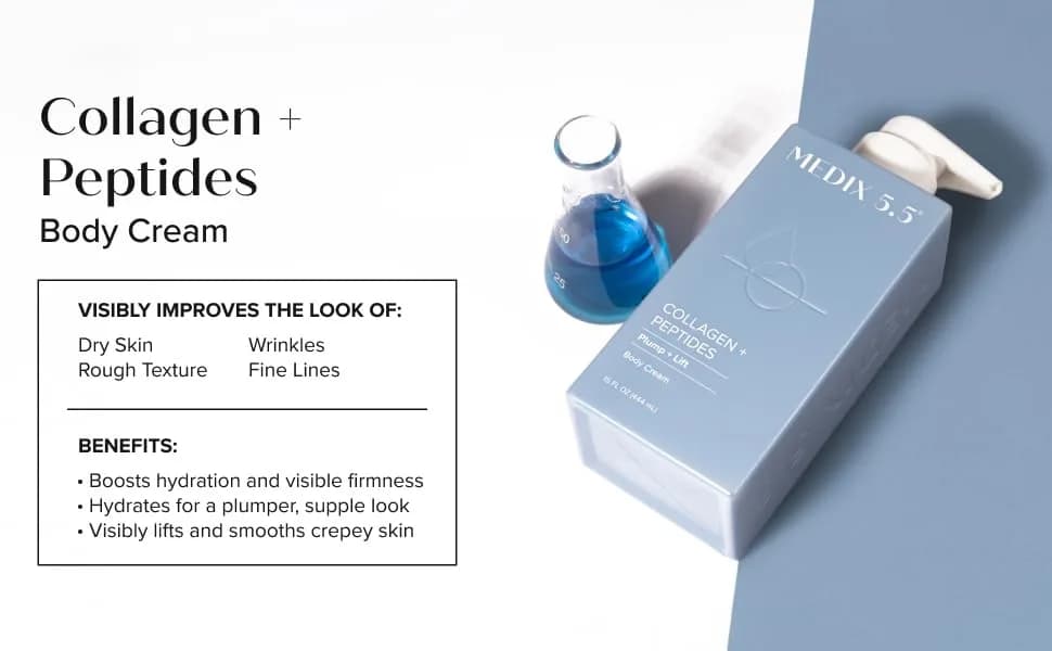 Medix 5.5 Collagen Cream Body Lotion & Face Lotion 30 fl oz (900 ml) | Tightens & Firms Skin - view 9