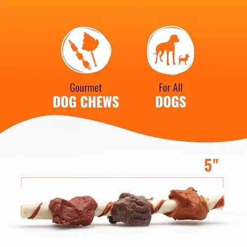GOOD 'N' FUN Triple Flavored Rawhide Kabobs for Dogs, 144 oz (4.08 kg) | Long-Lasting Protein Chews thumbnail 6