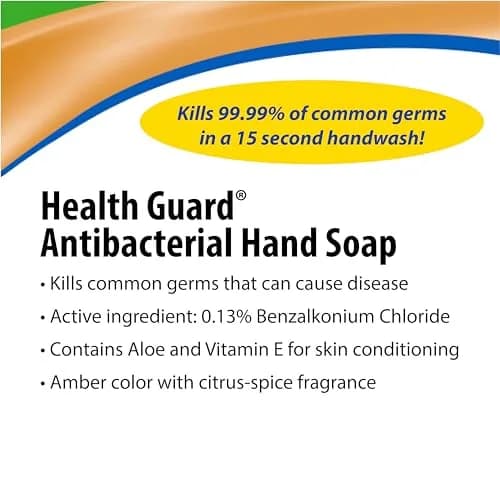 Kutol Health Guard Foaming Antibacterial Hand Soap 33.83 Fl Oz (Pack of 4) | Aloe & Citrus Scent thumbnail 2