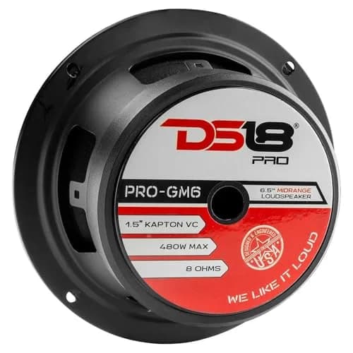 DS18 PRO-GM6 6.5" Midrange Loudspeaker 8 Ohm | 480W Max Power, 140W RMS, Premium Car Audio thumbnail 3