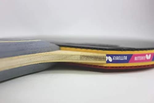 Butterfly Nakama S-10 Table Tennis Racket – ITTF Approved Ping Pong Paddle with Wakaba Rubber & 2 Balls thumbnail 5