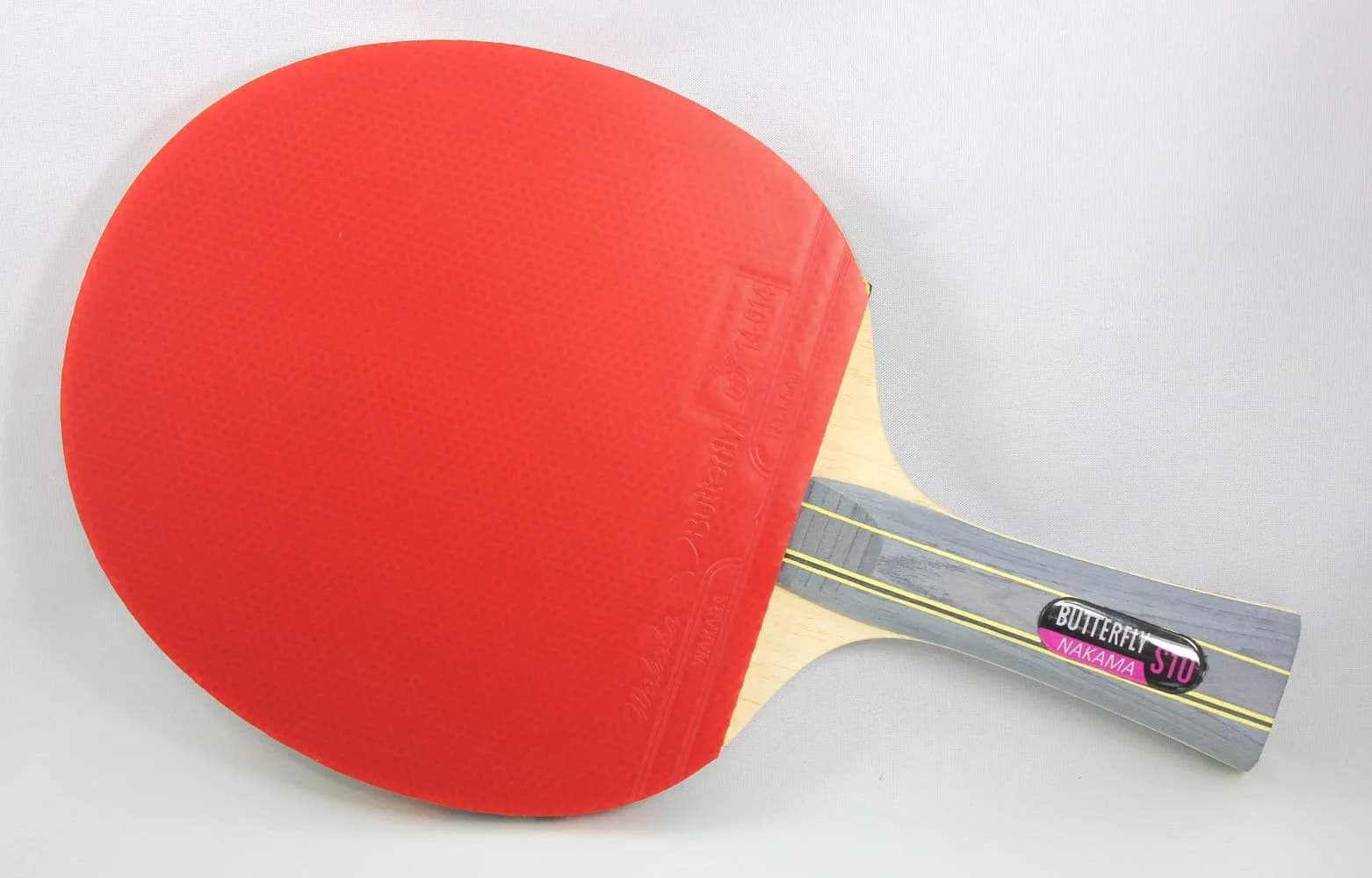 Butterfly Nakama S-10 Table Tennis Racket – ITTF Approved Ping Pong Paddle with Wakaba Rubber & 2 Balls - view 2