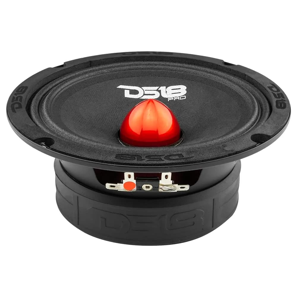 DS18 PRO-GM6B 6.5" Midrange Loudspeaker | 480W Max, 140W RMS, 8 Ohms, Red Aluminum Bullet thumbnail 6
