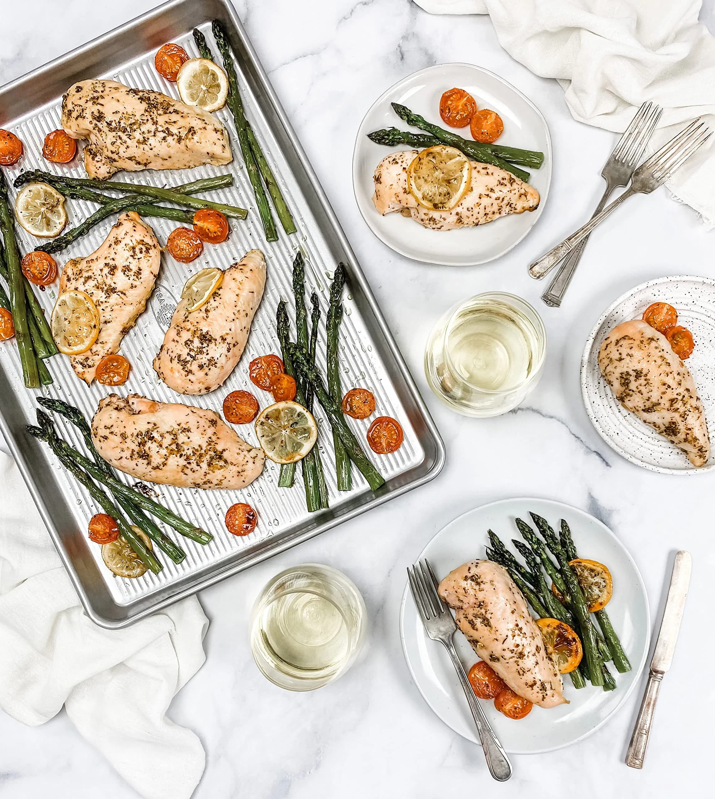 USA Pan Bakeware Half Sheet Pan Set of 2 | Aluminized Steel Baking Sheets 44.5cm x 31.1cm (17.5" x 12.25") - view 4