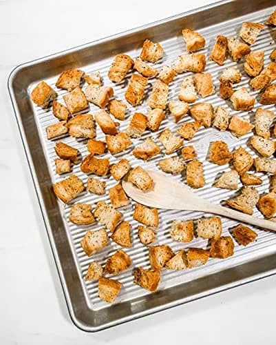 USA Pan Bakeware Half Sheet Pan Set of 2 | Aluminized Steel Baking Sheets 44.5cm x 31.1cm (17.5" x 12.25") thumbnail 5