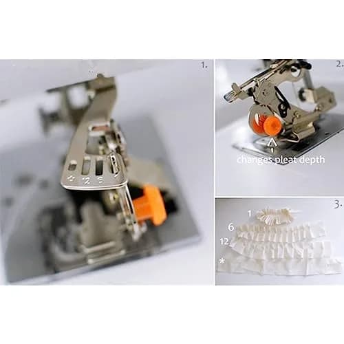 FQTANJU Ruffler Sewing Machine Presser Foot #55705 | Fits All Low Shank Machines thumbnail 6