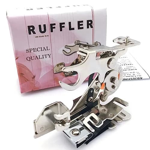 FQTANJU Ruffler Sewing Machine Presser Foot #55705 | Fits All Low Shank Machines thumbnail 1