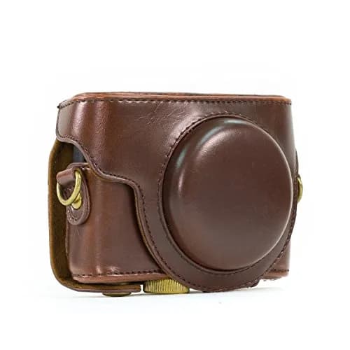 ENJOY-UNIQUE PU Leather Camera Case for Sony RX100 Series Cameras | Coffee thumbnail 4