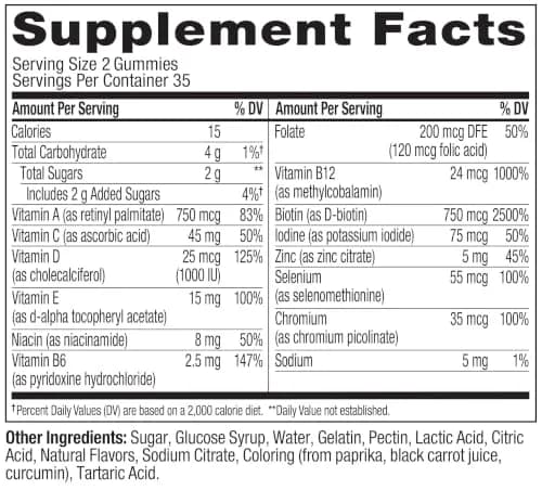 OLLY Teen Girl Multi Gummy Vitamins | 70 Count (35 Day Supply) thumbnail 7