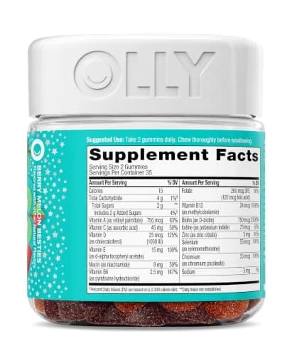 OLLY Teen Girl Multi Gummy Vitamins | 70 Count (35 Day Supply) thumbnail 8