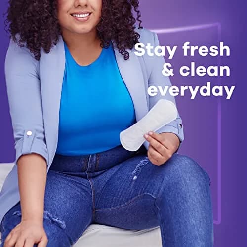 Always Panty Liners for Women Anti-Bunch Xtra Protection Daily Liners, Long, Unscented, 136 Count | Reliable Light Flow & Discharge thumbnail 6