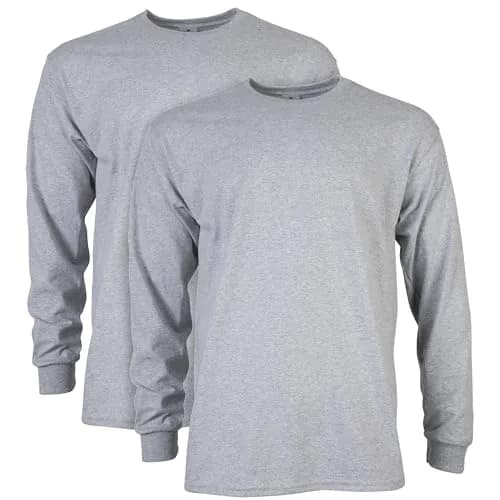 Gildan Men's Ultra Cotton Long Sleeve T-Shirt 5X-Large | Heavyweight Classic Fit for Daily Wear thumbnail 1