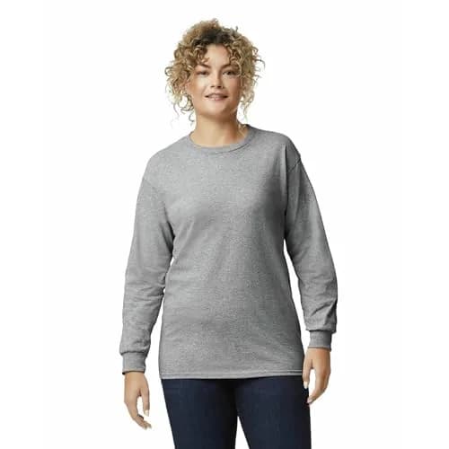 Gildan Men's Ultra Cotton Long Sleeve T-Shirt 5X-Large | Heavyweight Classic Fit for Daily Wear thumbnail 2
