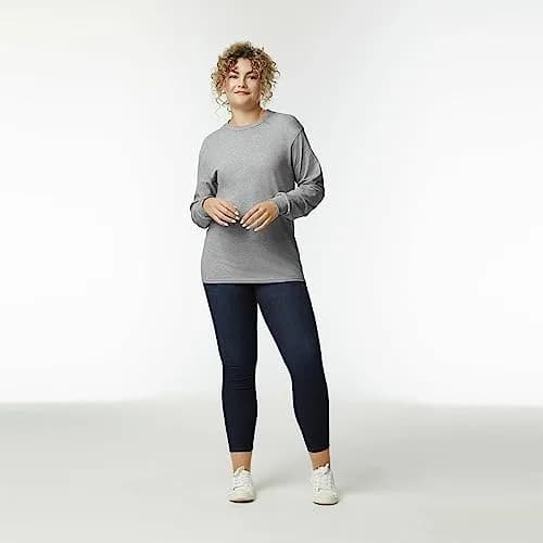 Gildan Men's Ultra Cotton Long Sleeve T-Shirt 5X-Large | Heavyweight Classic Fit for Daily Wear thumbnail 3