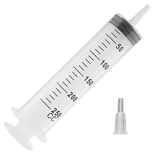 A AKRAF 250ml Extra Large Plastic Syringe | Industrial Use & Lab Experiments thumbnail 1