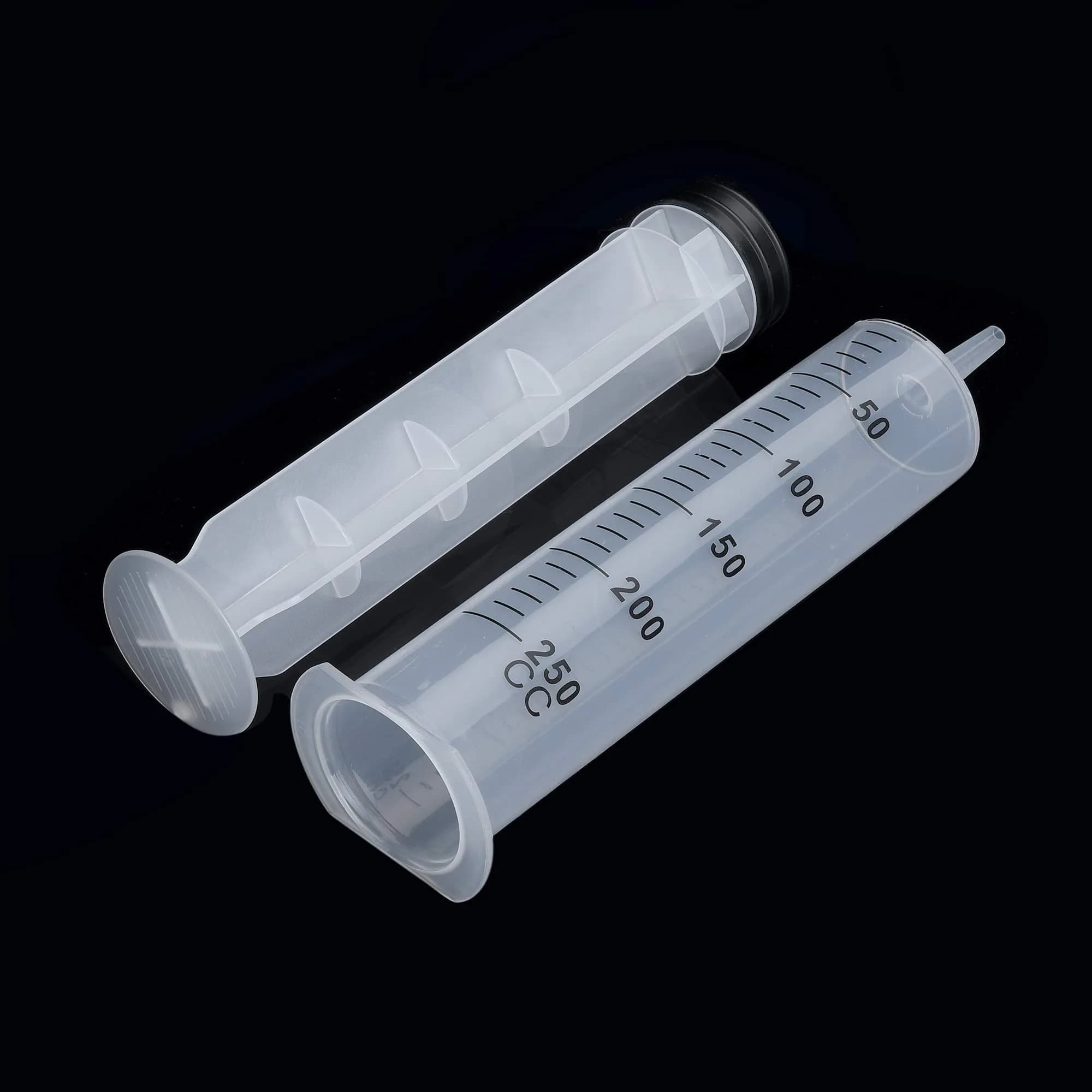 A AKRAF 250ml Extra Large Plastic Syringe | Industrial Use & Lab Experiments - view 3