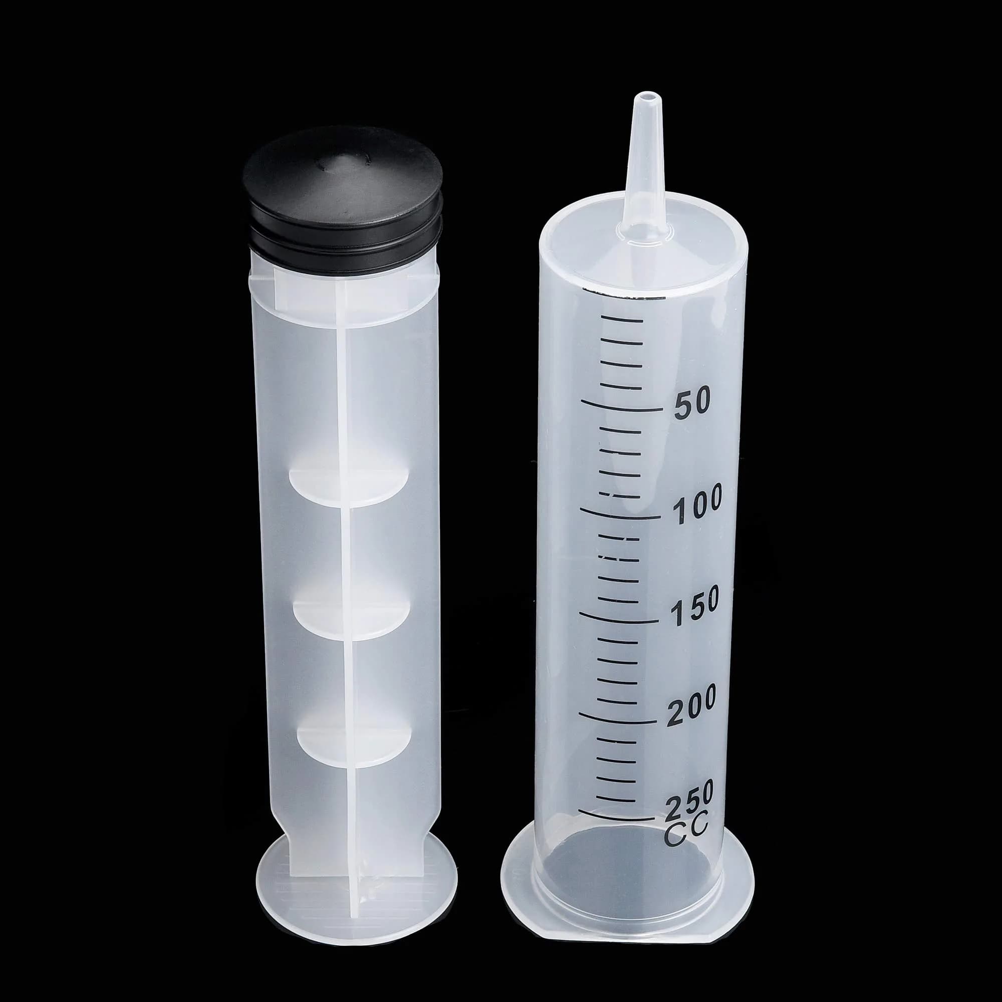 A AKRAF 250ml Extra Large Plastic Syringe | Industrial Use & Lab Experiments - view 4