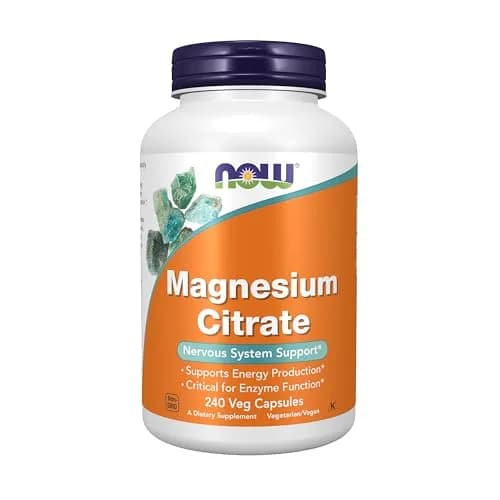 Now Supplements Magnesium Citrate 240 Veg Caps | Supports Energy & Enzyme Function in India thumbnail 1