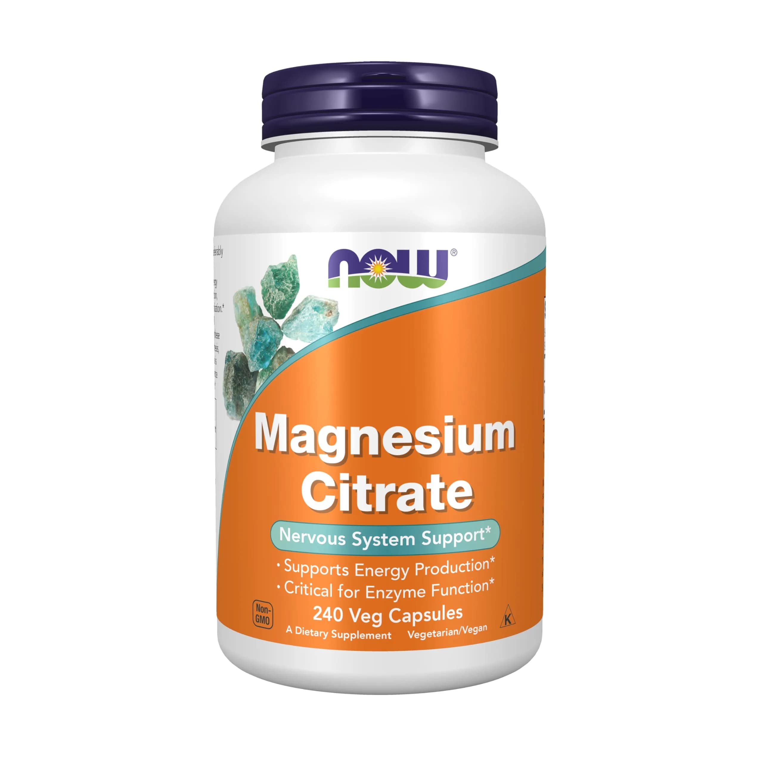Now Supplements Magnesium Citrate 240 Veg Caps | Supports Energy & Enzyme Function in India