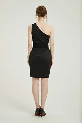 VOCHIC Wide Belt for Women 25-44 in Black | Elastic Stretch Interlock Buckle for Dress thumbnail 7