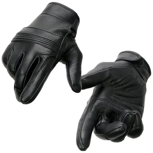 Milwaukee Leather MG7735-S | Premium Motorcycle Riding Gloves for Men & Women, Black, Small thumbnail 1