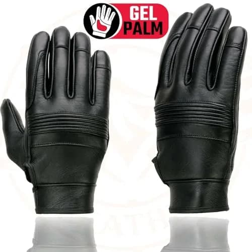 Milwaukee Leather MG7735-S | Premium Motorcycle Riding Gloves for Men & Women, Black, Small thumbnail 4