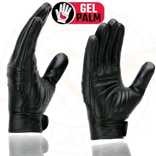Milwaukee Leather MG7735-S | Premium Motorcycle Riding Gloves for Men & Women, Black, Small thumbnail 5