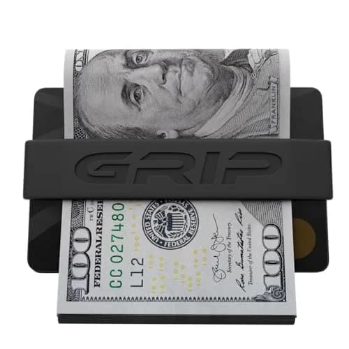 Grip Money Bands (Pack of 3, Black) | Secure Cash & Cards, Slim Silicone Design thumbnail 4