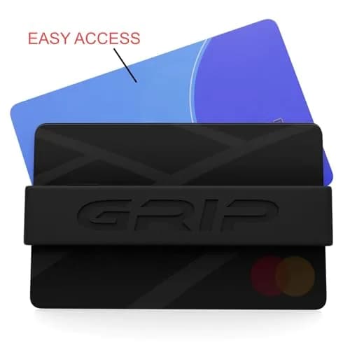 Grip Money Bands (Pack of 3, Black) | Secure Cash & Cards, Slim Silicone Design thumbnail 5